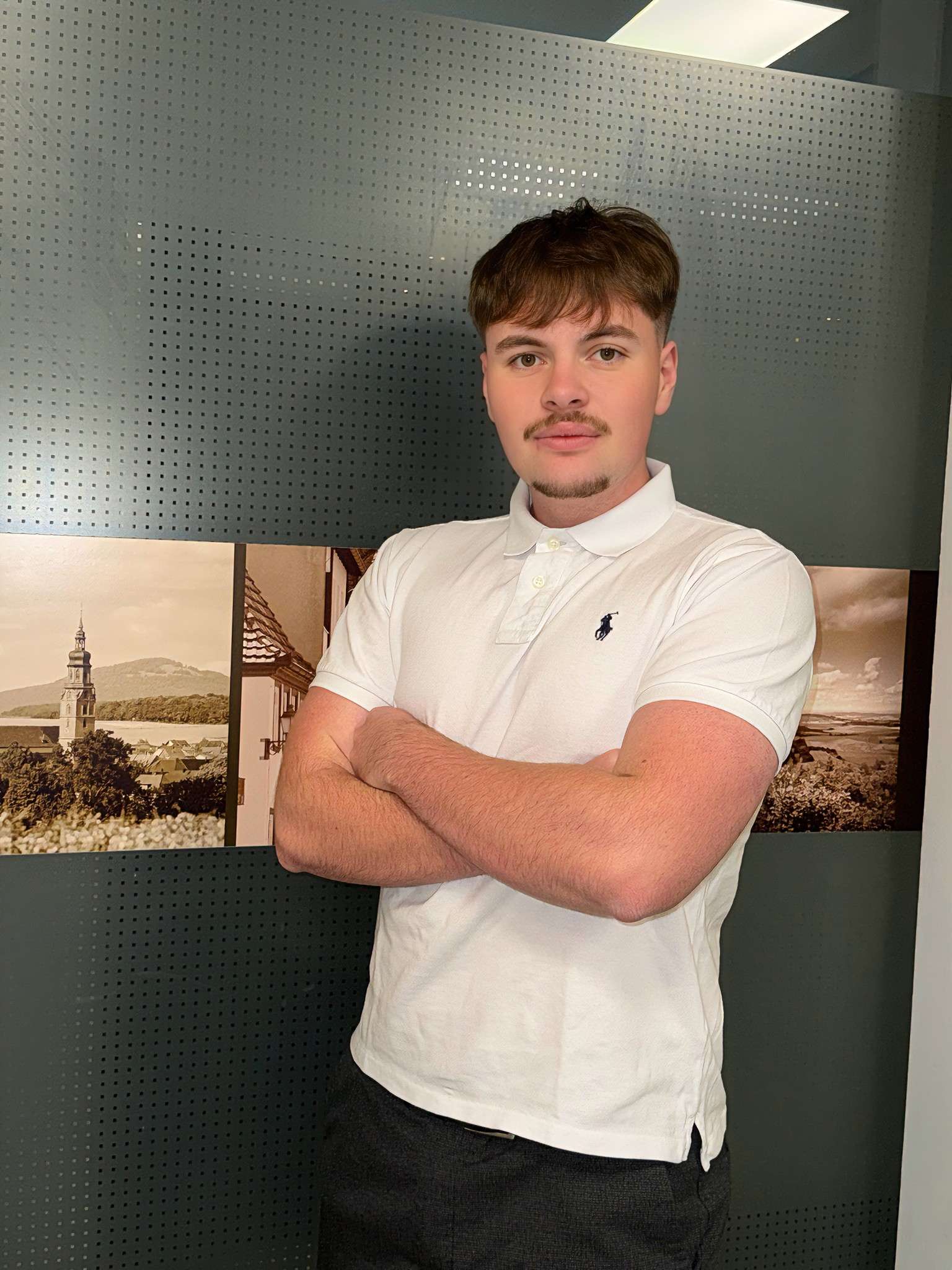 Modern office with technology consulting setup